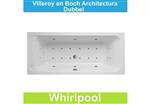 Ligbad Villeroy & Boch Architectura 190x90 cm Balboa Whirlpool systeem Dubbel
