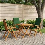 vidaXL Recliner Tuinstoelen 3 st Naturel Massief Acaciahout