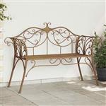 vidaXL Tuinbank 2-Aantal zitplaatsen 130 x 47 x 90 cm Staal