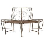 vidaXL Boom bank 4-Aantal zitplaatsen 160 x 80 x 89 cm Staal