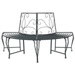 vidaXL Boom bank 4-Aantal zitplaatsen 160 x 80 x 89 cm Staal