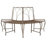 vidaXL Boom bank 4-Aantal zitplaatsen 160 x 80 x 89 cm Staal