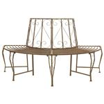 vidaXL Boom bank 4-Aantal zitplaatsen 160 x 80 x 89 cm Staal