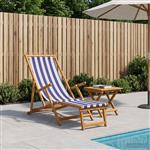 vidaXL Opvouwbare zonnebed 3 Positie Massief Eucalyptus Hout