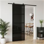 vidaXL Schuifdeur 76 x 205 cm Gelaagd Glas en Aluminium