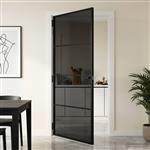 vidaXL Binnendeur 93 x 201,5 cm Gelaagd Glas en Aluminium