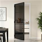 vidaXL Binnendeur 83 x 201,5 cm Gelaagd Glas en Aluminium
