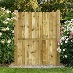 vidaXL Tuinpoort 100 x 150 cm Massief grenenhout Groen