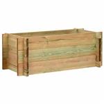 vidaXL Tuin Verhoogd Groentenbed Groen 120 x 80 x 32 cm