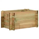 vidaXL Tuin Verhoogd Groentenbed Groen 80 x 80 x 32 cm