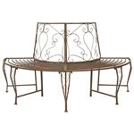 vidaXL Boom bank 4-Aantal zitplaatsen 160 x 80 x 89 cm Staal