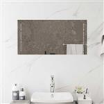 vidaXL LED Badkamer Spiegel Doorzichtig 80 x 40 cm gehard glas
