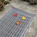 vidaXL Lichtschachtdeksel met clips 5 st 70 x 130 cm RVS 201 zilver