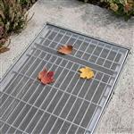 vidaXL Lichtschachtdeksel met clips 2 st 70 x 130 cm RVS 201 zilver