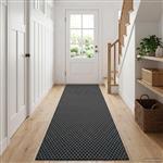 vidaXL Vloerkleedloper ORIZ 1150 gsm Zwart gaaspatroon