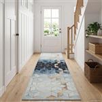 vidaXL Vloerkleedloper LESAKA zilver 50 x 350 cm Diamantvelours