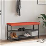 vidaXL Bankkussen corduroy Rood-oranje Diepte 35 cm