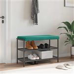 vidaXL Bankkussen fluweel Turquoise Diepte 35 cm