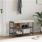 vidaXL Bankkussen fluweel Crèmekleurig Diepte 35 cm