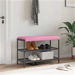 vidaXL Bankkussen Stof Roze Diepte 35 cm