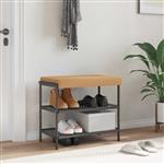 vidaXL Bankkussen Sherpa Stof Beige Diepte 35 cm