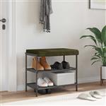 vidaXL Bankkussen Pluche Corduroy Groen Diepte 35 cm