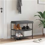 vidaXL Bankkussen Pluche Corduroy Lichtgrijs Diepte 35 cm