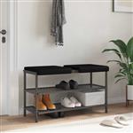 vidaXL Bankkussen 2 st Microvezel Zwart Diepte 35 cm