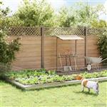 vidaXL Tuin omheining met palen 12 st 55 x 50 cm Gegalvaniseerd staal