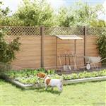 vidaXL Tuin omheining met palen 12 st 35 x 50 cm Gegalvaniseerd staal