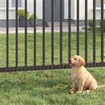 vidaXL Tuin omheining met palen 48 st 75 x 30 cm Gegalvaniseerd staal