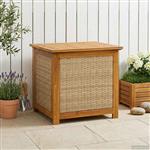 vidaXL Tuinopslagdoos 185 L Massief Acaciahout 60 x 50 x 56 cm Beige