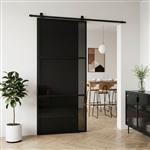 vidaXL Schuifdeur 102 x 205 cm Gelaagd Glas en Aluminium