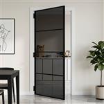 vidaXL Binnendeur 102,5 x 201,5 cm Gelaagd Glas en Aluminium