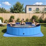 vidaXL Zwembad Grondmat 49 st Ø 408 cm Rond EVA Schuim Blauw