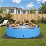vidaXL Zwembad Grondmat 36 st Ø 350 cm Rond EVA Schuim Zwart