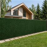 vidaXL Kunstmatige omheining Donkergroen 1 x 3 m PVC en staal