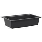 vidaXL Enkele spoelbak Graniet 79,5 x 50,5 x 20 cm Grafiet