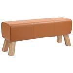vidaXL Bank 110 x 30 x 45 cm Echt Leer Bruin