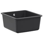 vidaXL Enkele spoelbak Graniet 42 x 46 x 31 cm Grafiet