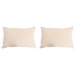 vidaXL Hoofdkussen 2 st 40 x 80 cm Alle seizoenen Kapokvezel Beige