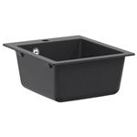 vidaXL Enkele keukenspoelbak Graniet 42.5 x 50 x 31 cm Grafiet
