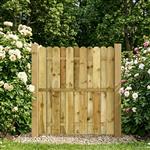 vidaXL Tuinpoort 100 x 125 cm Massief grenenhout Groen