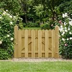 vidaXL Tuinpoort 100 x 75 cm Massief grenenhout Groen