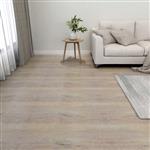 vidaXL Vloerplanken Taupe 5,11 m² 55 st PVC