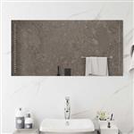 vidaXL LED Badkamer Spiegel Doorzichtig 100 x 50 cm gehard glas