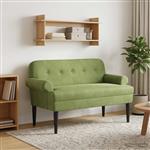 vidaXL Loungebank met knopencomfort Lichtgroen 120 x 66 x 78 cm