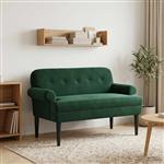 vidaXL Loungebank met knopencomfort Donkergroen 120 x 66 x 78 cm