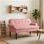 vidaXL Loungebank met knopencomfort Roze 120 x 66 x 78 cm fluweel