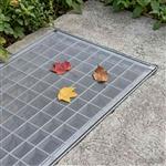 vidaXL Lichtschachtdeksel met clips 5 st 70 x 130 cm Glasvezel Grijs